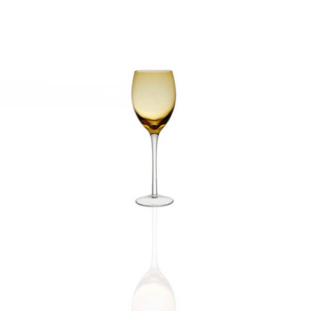 Cryspo Trio Set 6 Temaxion Potiri Krasiou Kolonato 270ml apo Fusito Gyali 'IRID AMBER' 5201454